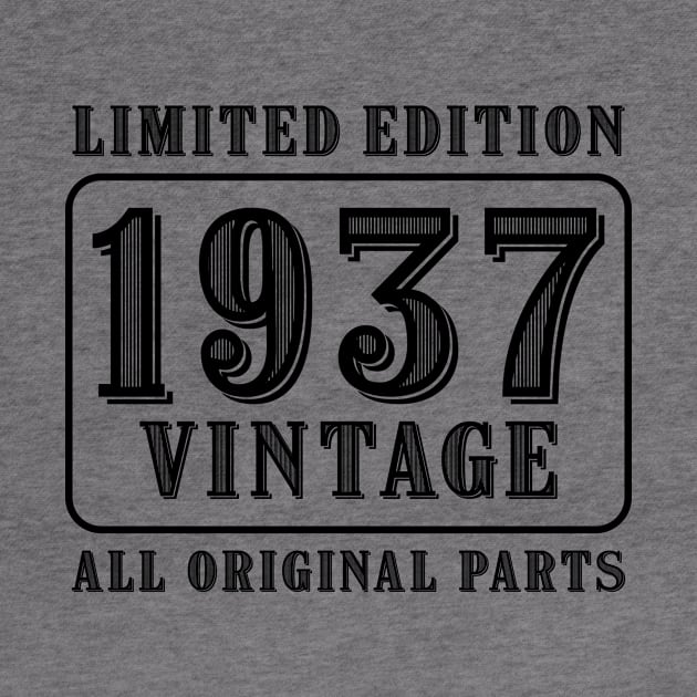 All original parts vintage 1937 limited edition birthday by colorsplash